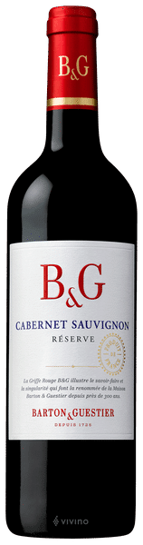 BARTON & GUESTIER CABARNET SAUVIGNON RESERVE 75CL