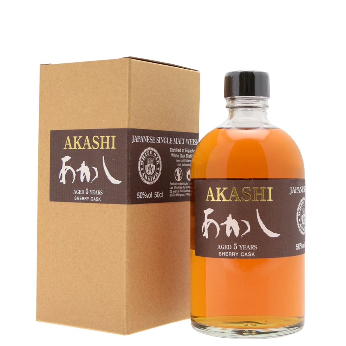 AKASHI JAPANESE SINGLE MALT 5YO 50CL