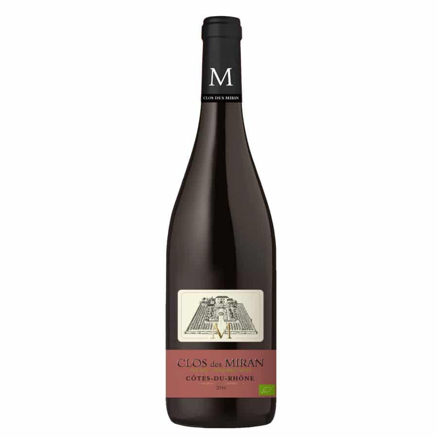 CLOS DE MIRAN COTES DU RHONE ROUGE 75CL