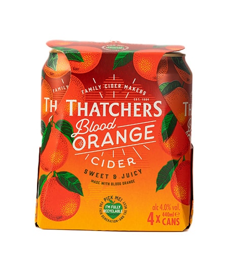 THATCHERS BLOOD ORANGE CANS 0.44L X24