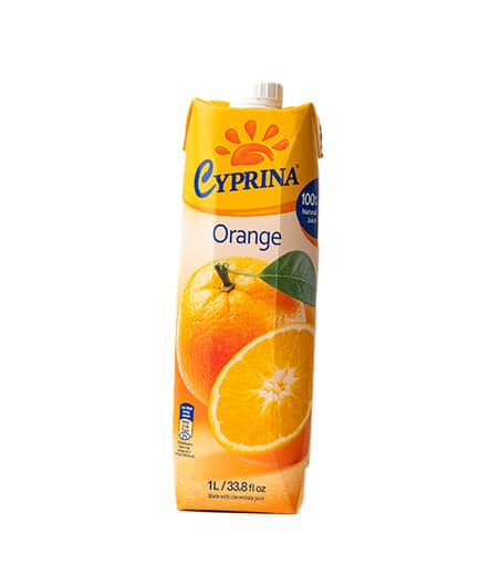 CYPRINA ORANGE JUICE RE CAP 1LT X12