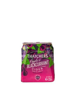 THATCHERS APPLE BLACKCURRANT CANS 44CL