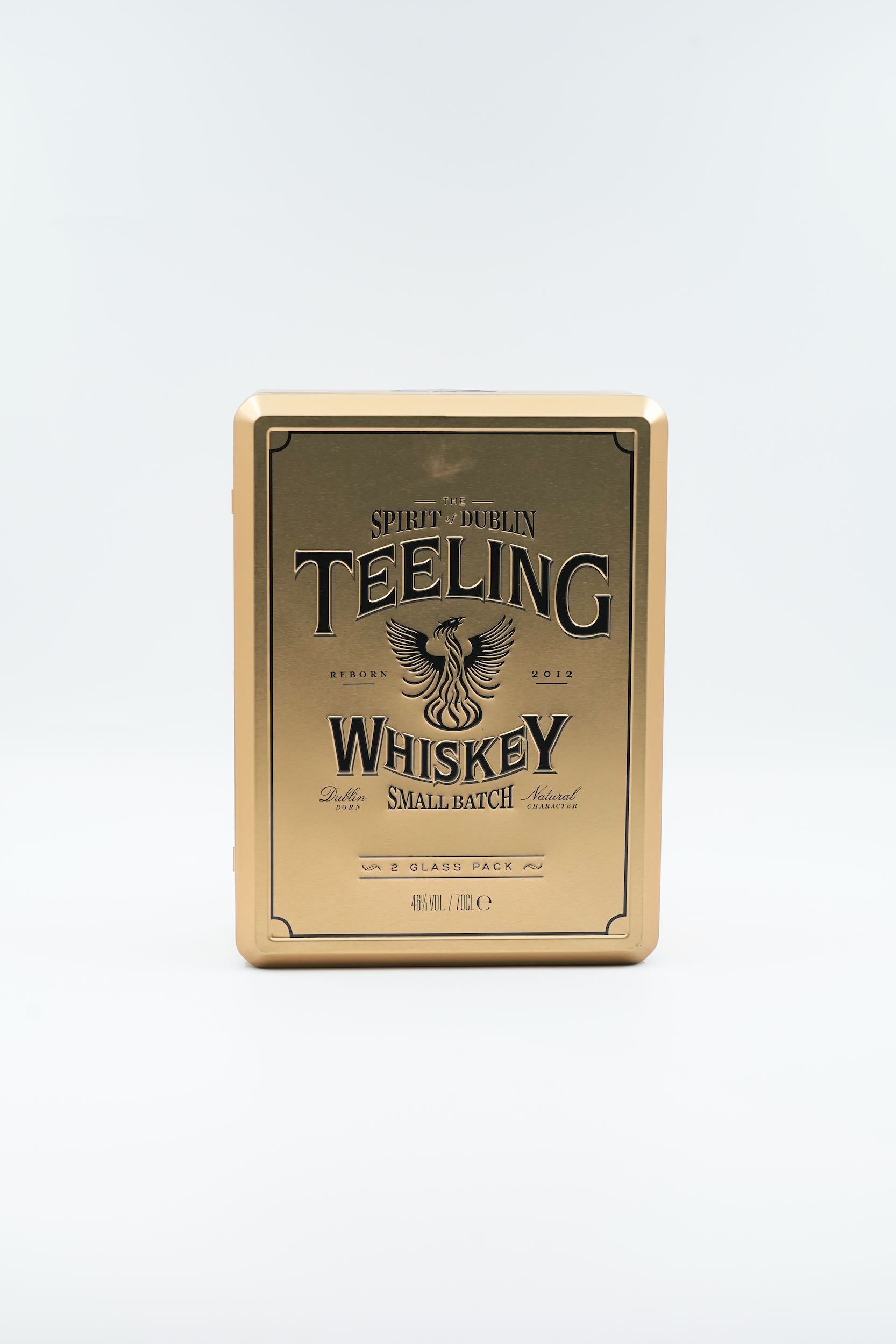 TEELING SMALL BATCH GOLD METAL BOX + 2 GLS 70CL