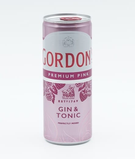 GORDON'S PINK & TONIC CAN 25CL X12