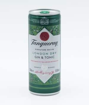 TANQUERAY & TONIC CAN 25CL X12