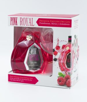 PINK ROYAL DRY GIN + GLS BALLON 70CL