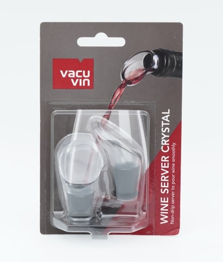 VACUVIN WINE SERVER CYSTAL BLACK 2 PCS BLACK BLIS