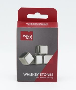 VACUVIN WHISKEY STONES 4 PCS S/STEEL