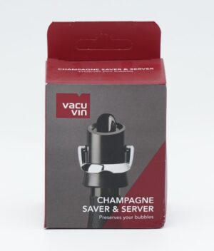 VACUVIN CHAMPAGNE SAVER & SERVER BLACK